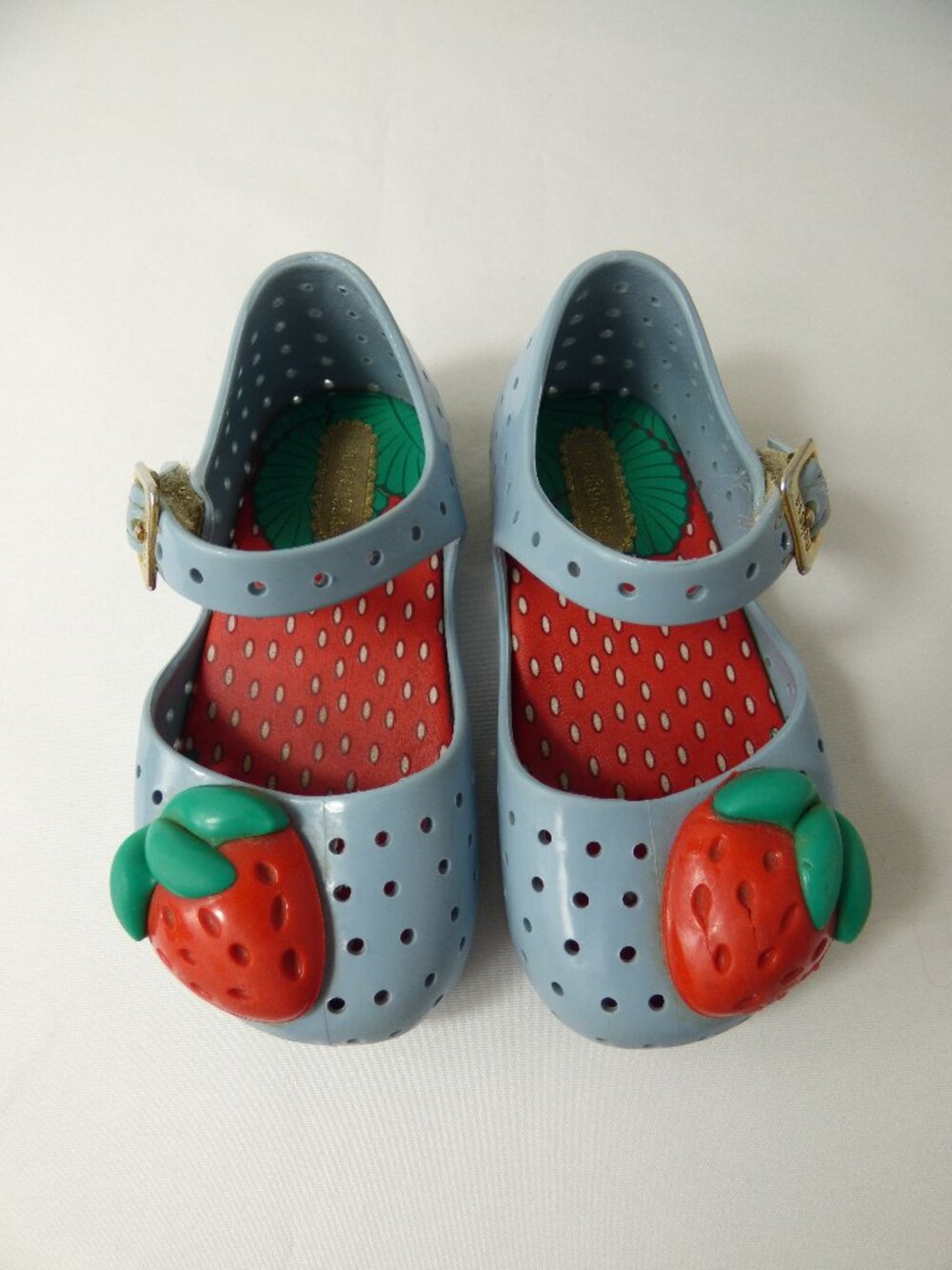 Mini Melissa Strawberry Mary Janes, Size 6